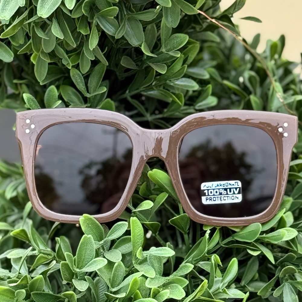 Brown Square Sunglasses